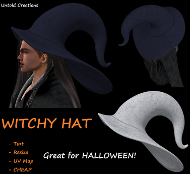 Second Life Marketplace - Untold Creations - Witch Hat